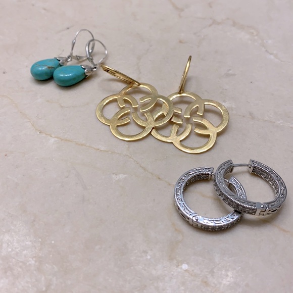 Earring Bundle of 3 Pairs - Picture 1 of 6